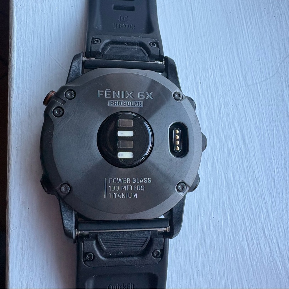 Garmin Fenix 6X Pro Solar in Carbon Gray w/ Black Band - Picture 5 of 6